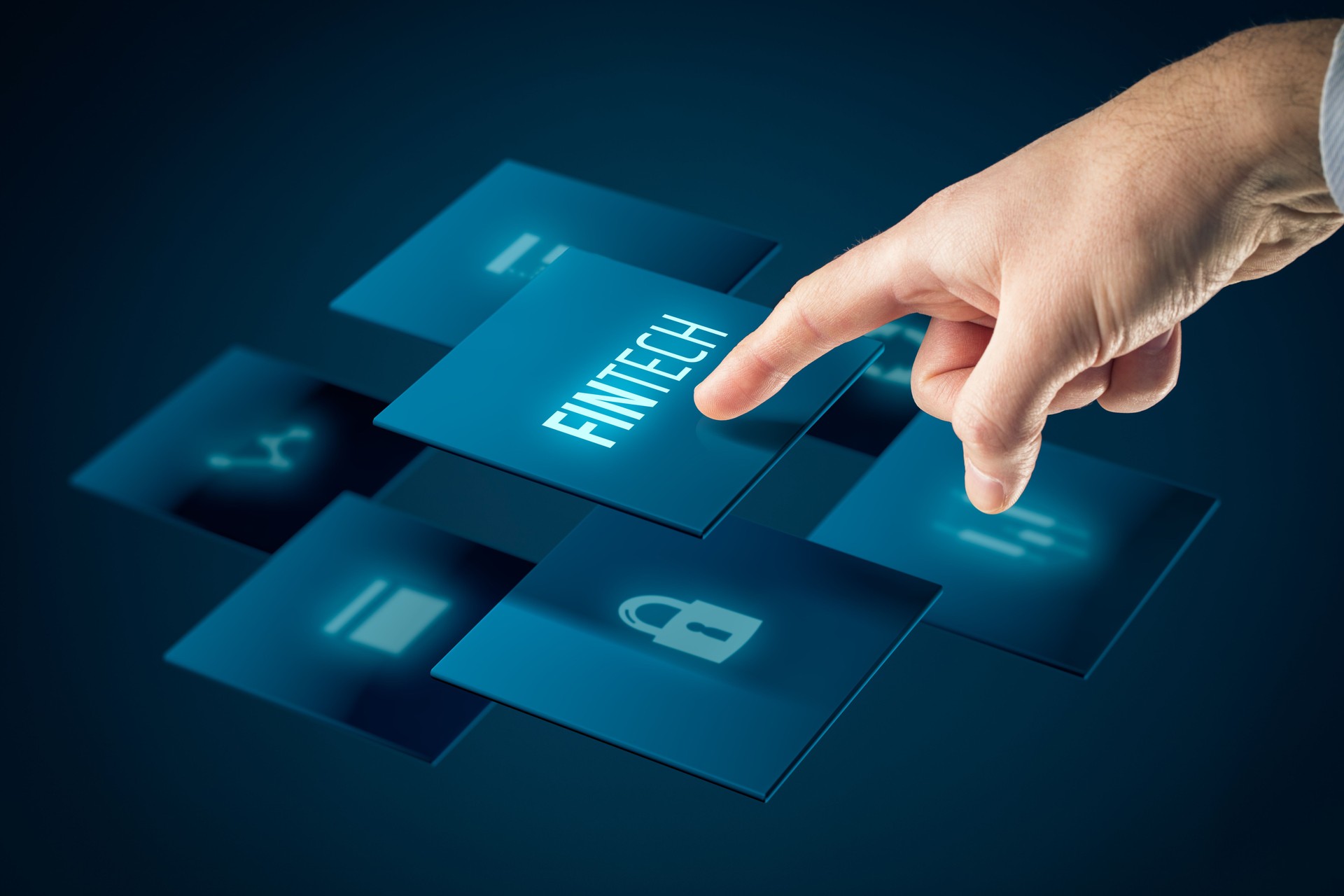 Fintech (financial technology) concept